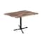 Holland Bar Stool Co 36" Tall OD211 Black Table Base 30" x 30" Foot 30" x 48" Rustic Top by the HollBar Stool Co. OD211-3036BWOD3048Rustic - alternate 1